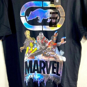 Marvel x Ecko - Guardians of the Galaxy - Medium Black T Shirt - BNWT 🦝🌲🔫👊⚔️